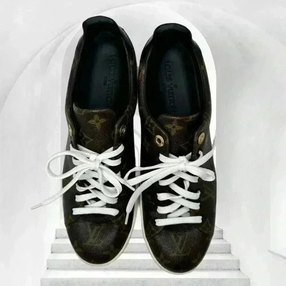 Louis Vuitton Frontrow monogram brown sneakers 40 - Picture 14 of 14